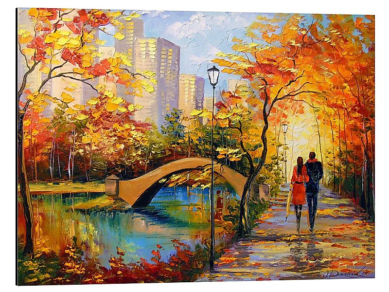 Posterlounge Wandbild Herbst-Spaziergang in New York, günstig online kaufen