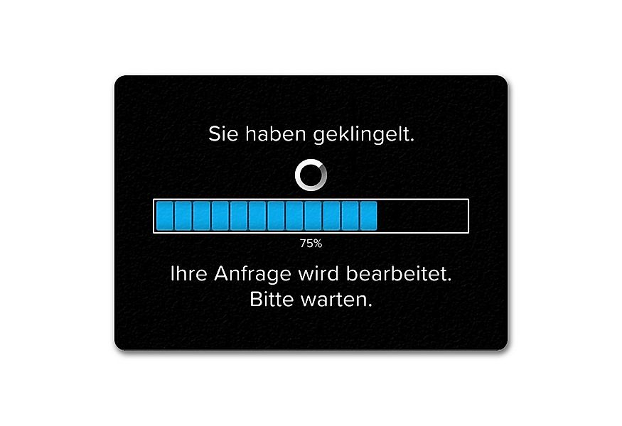 speecheese Fußmatte Sie haben geklingelt Fußmatte in 35x50 cm ohne Rand mit günstig online kaufen