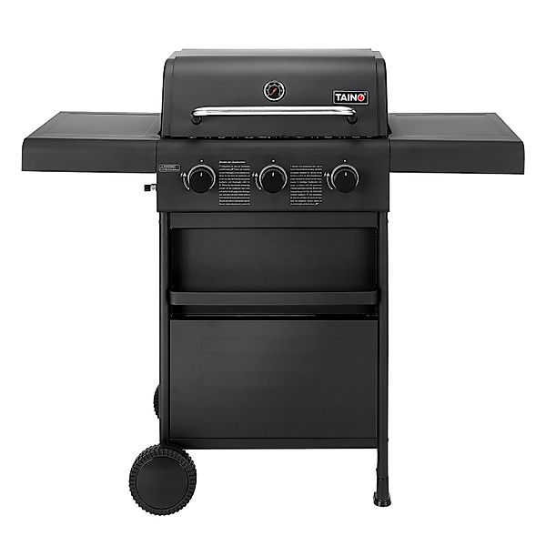Taino Compact 3+0 Gasgrill Set mit Haube und Regler Grillwagen Platzsparend günstig online kaufen