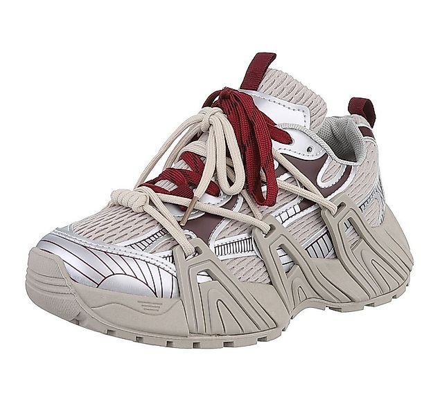 Ital-Design Damen Low-Top Freizeit Sneaker (88828444) Keilabsatz/Wedge Snea günstig online kaufen