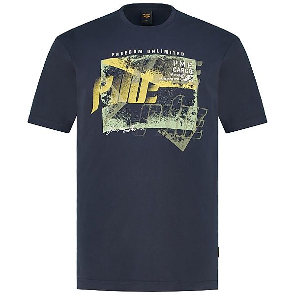 PME LEGEND T-Shirt mit Print Farbe dunkelblau Größe: 4XL günstig online kaufen