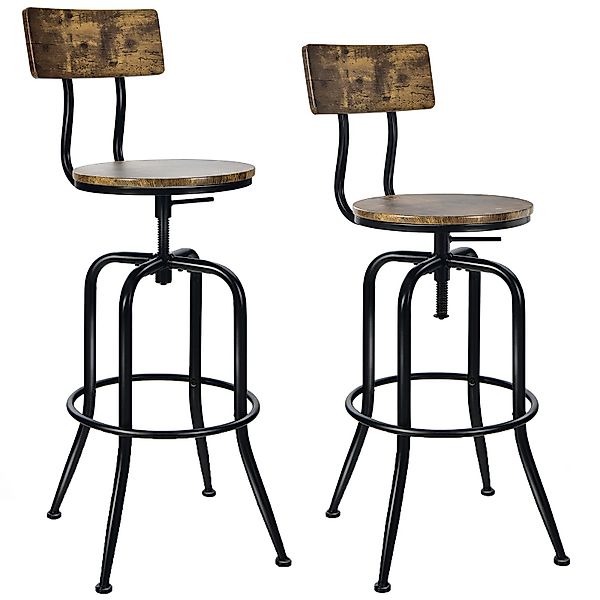 COSTWAY Barhocker (2er Set), drehbar & günstig online kaufen