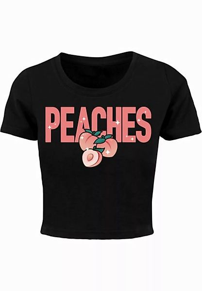 Miss Tee Kurzarmshirt Miss Tee Damen Peaches Cropped Tee (1-tlg) günstig online kaufen