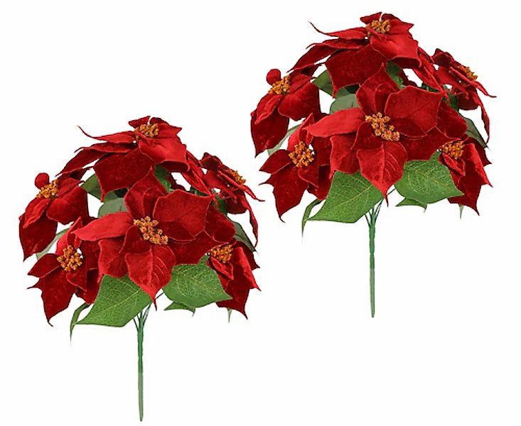 I.GE.A. Kunstblumenstrauß »Samt-Poinsettiabouquet« günstig online kaufen