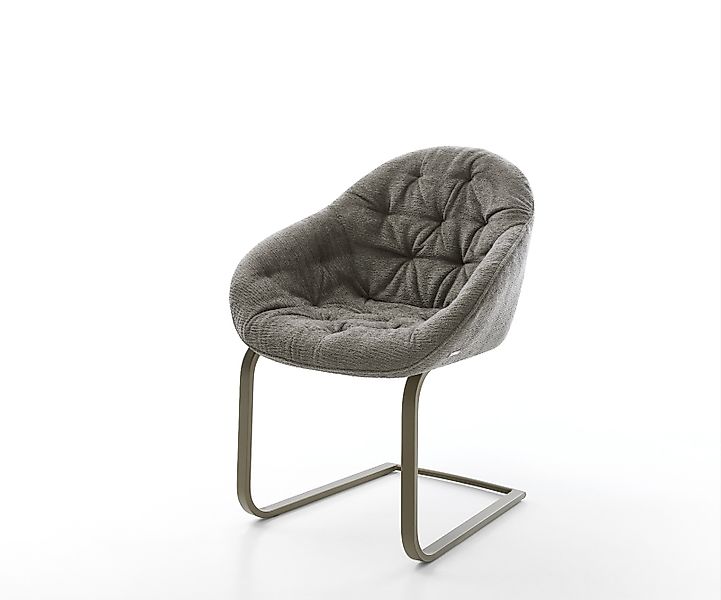 Freischwinger Gaio-Flex Bouclé Soft Schlamm Freischwinger flach Effektfinis günstig online kaufen