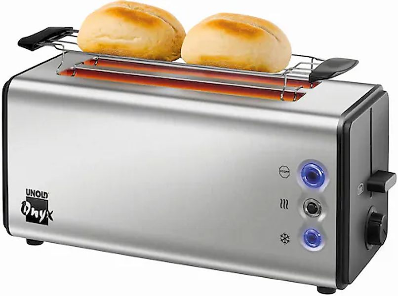 Unold Toaster »Onyx Duplex 38915« 2 lange Schlitze für 4 Scheiben 1400 W günstig online kaufen