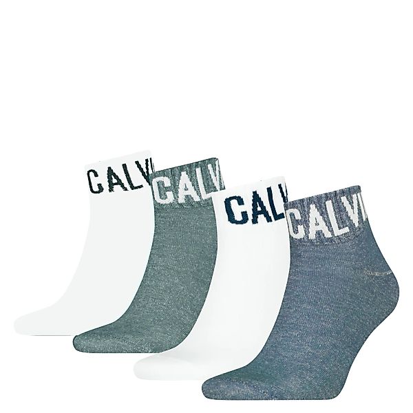 Calvin Klein Jeans Kurzsocken "CKJ MEN QUARTER 4P RIBBON LOGO ECOM", (4er P günstig online kaufen
