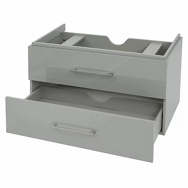 MCW Premium Waschbeckenunterschrank D16 90cm Grau günstig online kaufen
