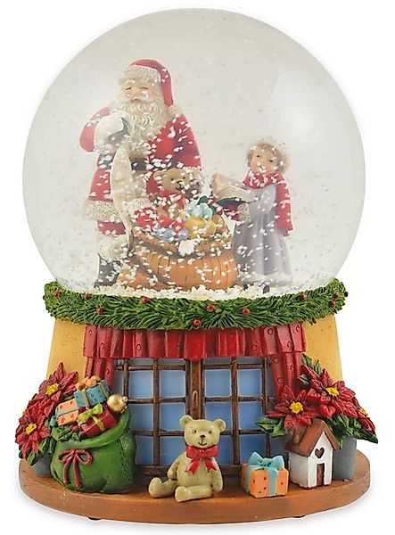 RIFFELMACHER & WEINBERGER Schneekugel Spieluhr "Weihnachtsmann mit Teddy" 1 günstig online kaufen