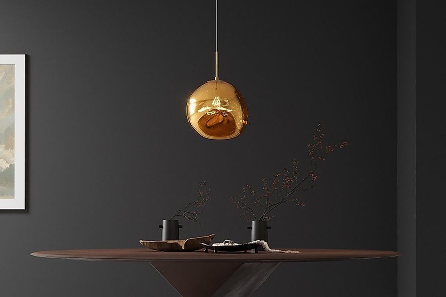 riess-ambiente Hängeleuchte LIQUID DIAMOND 35cm gold – Kugelleuchte aus Gla günstig online kaufen
