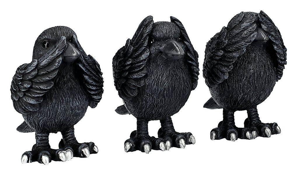 Figuren Shop GmbH Tierfigur Raben Figuren - Nichts Böses - Nemesis Now - Ti günstig online kaufen