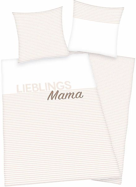 Herding Young Collection Wendebettwäsche "Lieblingsmama" günstig online kaufen