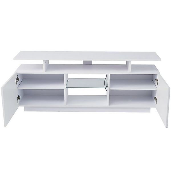 Gotagee TV-Schrank LED TV-Möbel 1.4 m lang Aufbewahrungsschrank Fernsehtisc günstig online kaufen