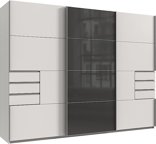 Wimex Schwebetürenschrank Saigon, Kleiderschrank mit Schiebetür mit Glasele günstig online kaufen