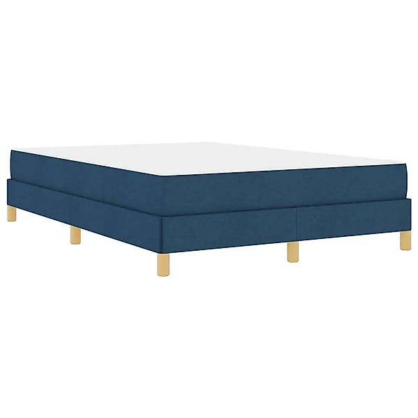 vidaXL Boxspringbett Blau 160 x 200 cm Stoff 3398583 günstig online kaufen