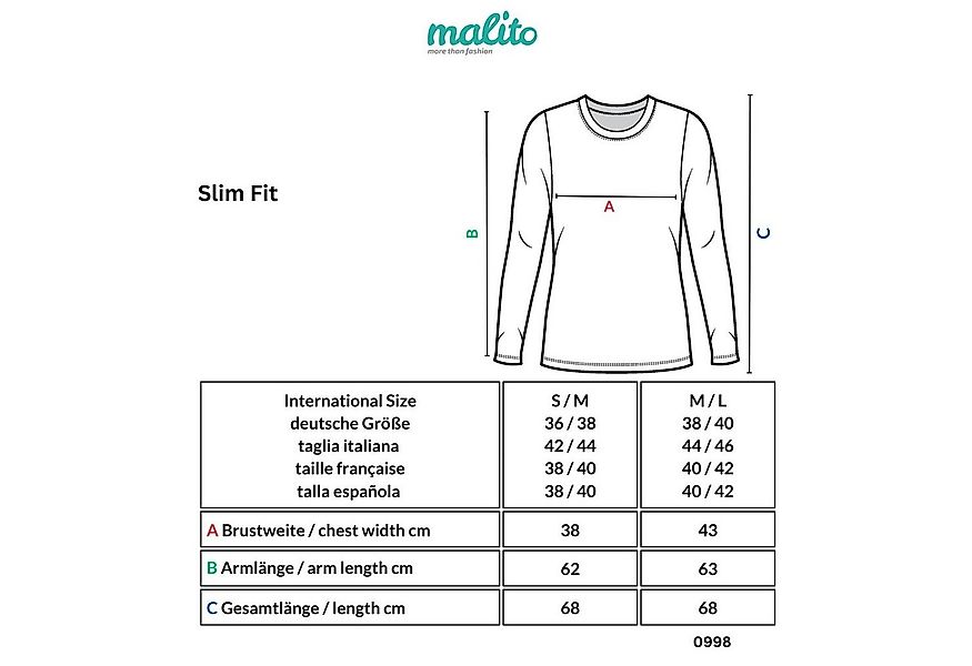 Muse Rundhalsshirt Langarm Longshirt mit Spitzensaum 0998 günstig online kaufen