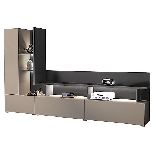 Lomadox Wohnzimmer-Set SELCE-83, (Mega-Spar-Set, 3-St., Wohnwand günstig online kaufen