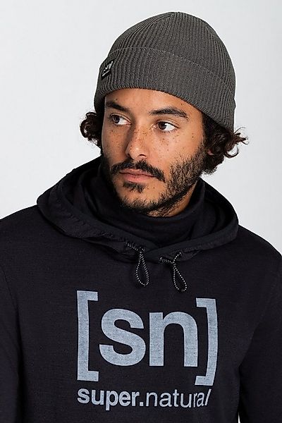SUPER.NATURAL Beanie Wintermütze Merino Basic (Merinowolle, idealer Wärmesc günstig online kaufen