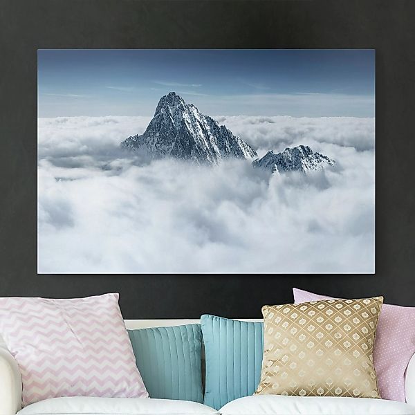 Leinwandbild Natur & Landschaft - Querformat Die Alpen über den Wolken günstig online kaufen