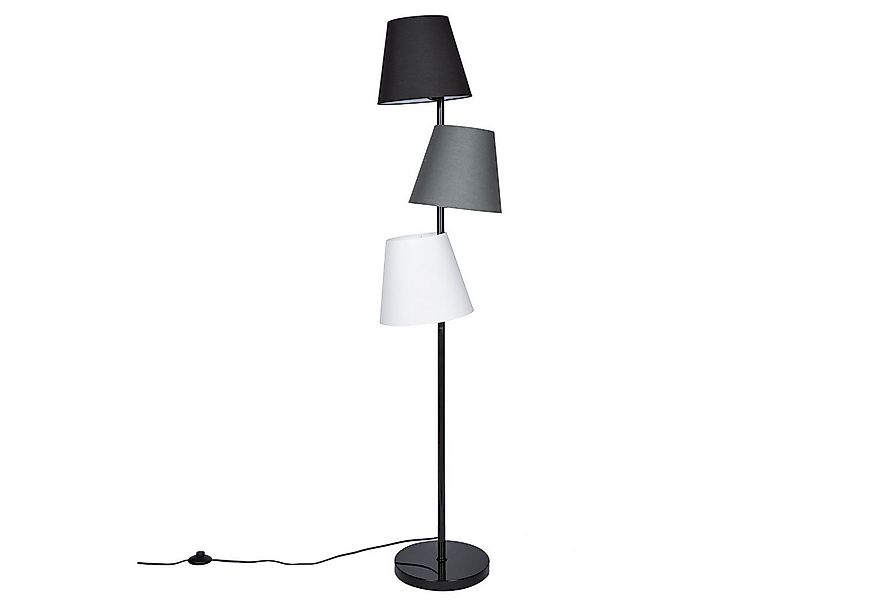 riess-ambiente Stehlampe LEVELS 163cm schwarz / grau, ohne Leuchtmittel, Re günstig online kaufen
