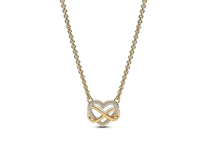 Pandora Kette mit Anhänger -50 Funkelndes Unendlichkeits-Goldfarben günstig online kaufen