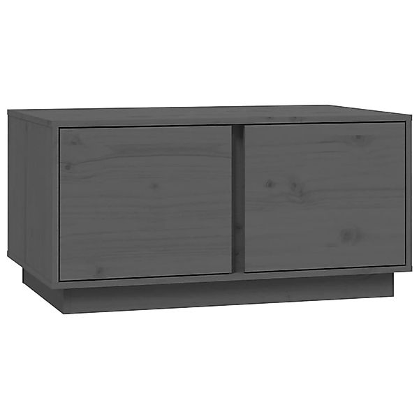 vidaXL Couchtisch Grau 80x50x40 cm Massivholz Kiefer Modell 2 günstig online kaufen
