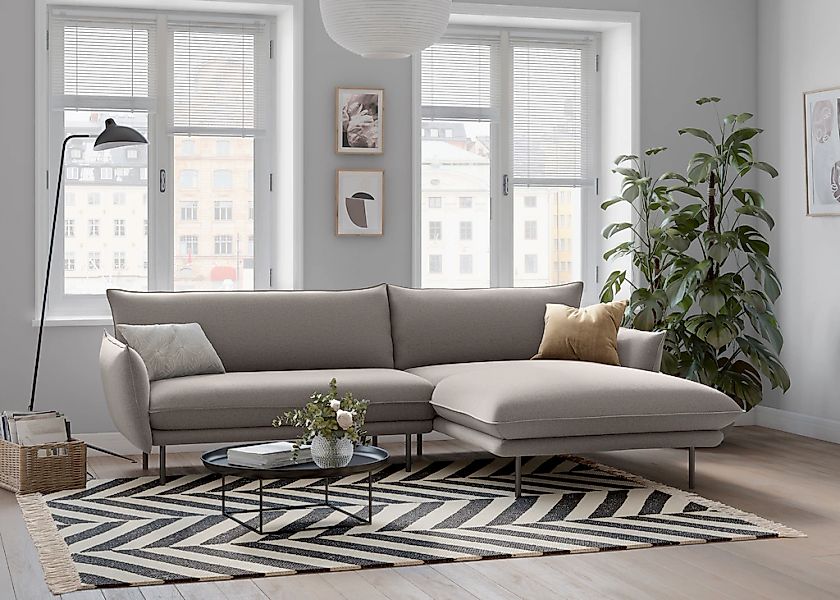 OTTO home Ecksofa "Stine L-Form" Besonderes Design durch Kissenoptik und Ke günstig online kaufen