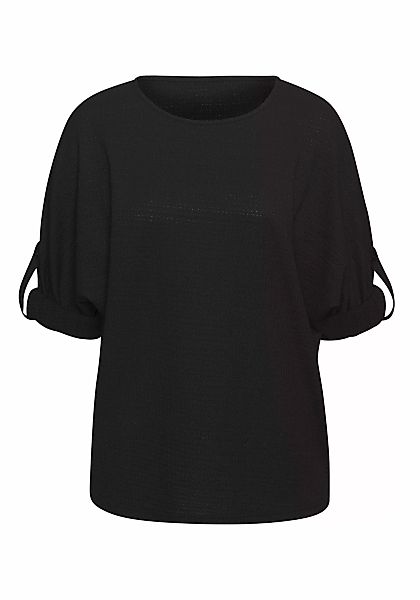 Vivance 2-in-1-Shirt "zum Krempeln", aus bügelfreier Crêpe-Qualität günstig online kaufen