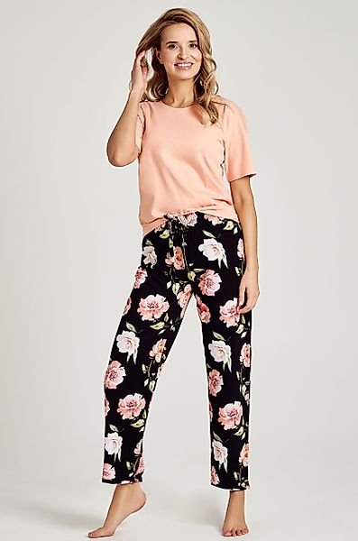 Mademoiselle Sommeil Pyjama Schlafanzug in Apricot günstig online kaufen