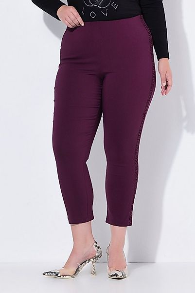 MIAMODA Schlupfhose Bengalin-Hose Slim Fit seitliche Rüschenstreifen günstig online kaufen