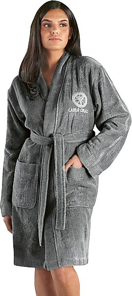 CARLO COLUCCI Damenbademantel "Vito, ideal für Sauna & Spa, Hotelbademantel günstig online kaufen