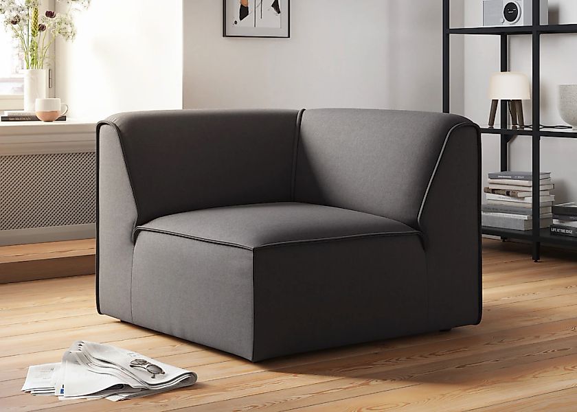 RAUM.ID Sofa-Eckelement "Merid, Sofaelement, Maße B/T/H: 97/97/46 cm", als günstig online kaufen
