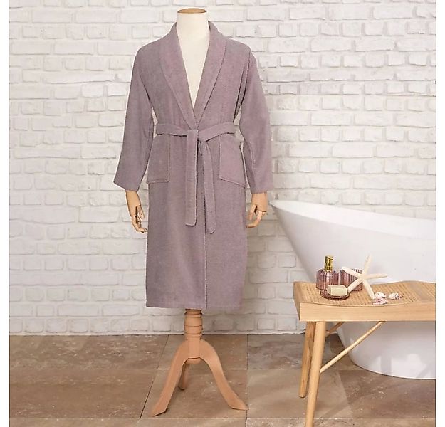 Karaca Bademantel Daily Soft Grau 100% Baumwolle Damen Bademantel S/M günstig online kaufen