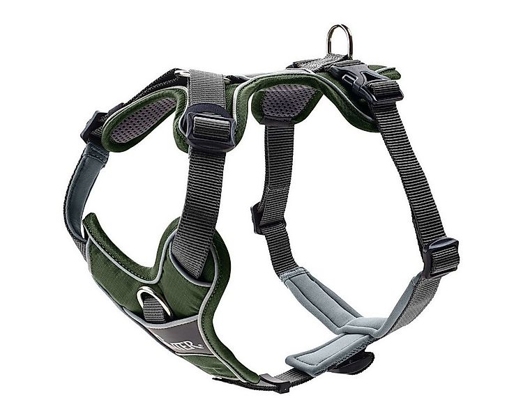 Hunter Tierbedarf Hunde-Geschirr Geschirr Divo grün/grau günstig online kaufen