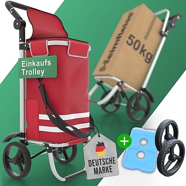 Heimfleiss® Einkaufstrolley Klappbarer Einkaufstrolley mit Kühlfach günstig online kaufen