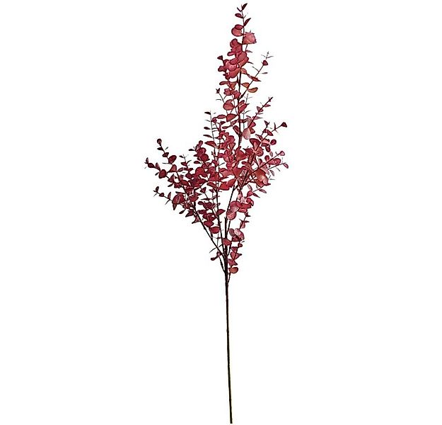 Kunstblume Eukalyptus Kunstpflanze Dekozweig Naturdeko 79 cm bordeaux Eukal günstig online kaufen