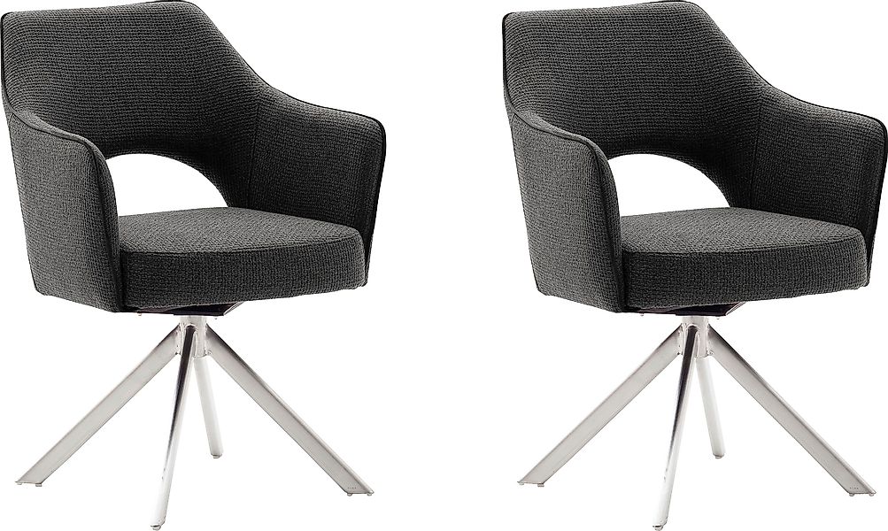 MCA furniture 4-Fußstuhl »Tonala«, (Set), 2 St., Velourstoff grob, (2er-Set günstig online kaufen