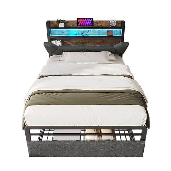 Gotagee Polsterbett Doppelbett Bettkasten Jugendbett flaches Bett Multifunk günstig online kaufen