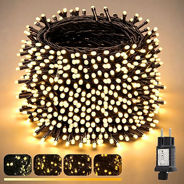 Salcar LED-Lichterkette LED Lichterkette Außen Weihnachtsbeleuchtung günstig online kaufen