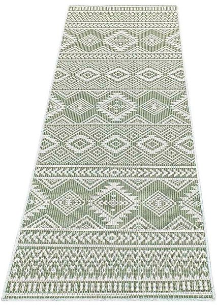 Carpet City Outdoorteppich "PALM 3522" rechteckig 5 mm Höhe Läufer, Wetterf günstig online kaufen