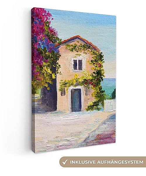 OneMillionCanvasses® Leinwandbild Malerei - Haus - günstig online kaufen