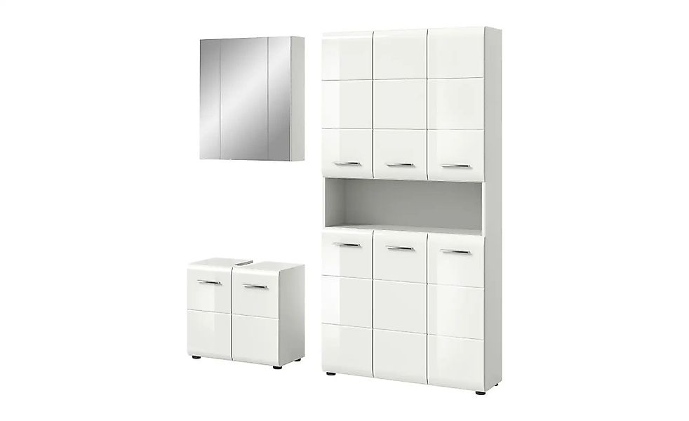 Badkombination   ¦ weiß ¦ Maße (cm): B: 165 H: 185 Schränke > Badschränke > günstig online kaufen