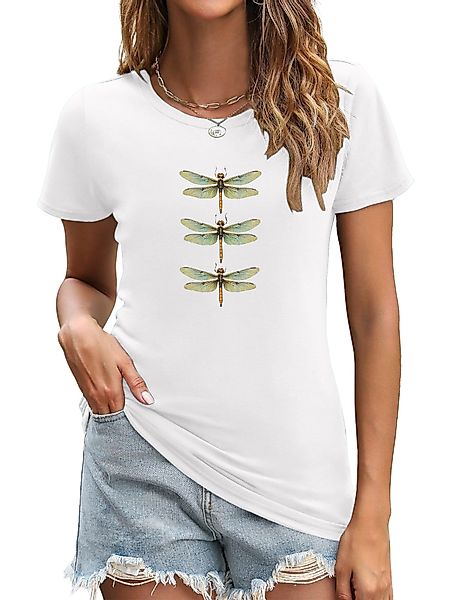 PYL Rundhalsshirt amen Sommer Kurzarmbluse Slim günstig online kaufen