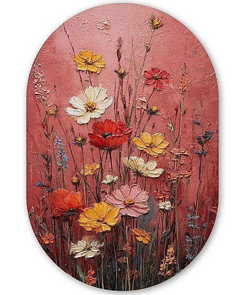 MuchoWow Gemälde Blumenbouquet - Tiefe - günstig online kaufen