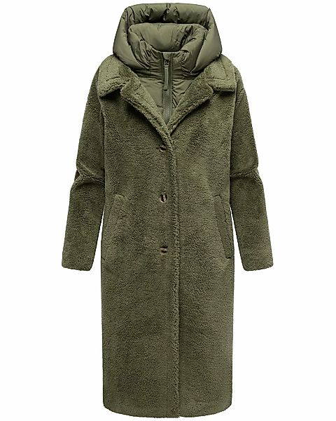 Navahoo Wintermantel "Teddyzauber 14", Plüschmantel aus Teddyfleece mit abn günstig online kaufen