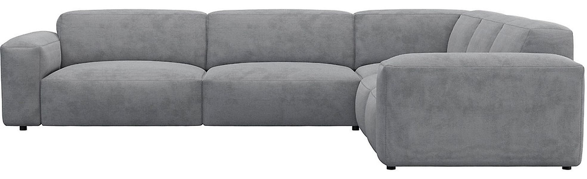 FLEXLUX Ecksofa "Lucera, super bequem durch hochwertigen Sitzaufbau mit Kal günstig online kaufen