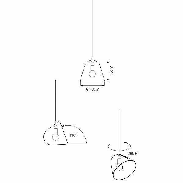 Nyta Tilt S Pendelleuchte Kabel 3m rot, grau günstig online kaufen