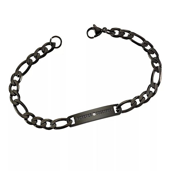 Zeeme Armband "Edelstahl Armband PartnerID 20,5cm schwarz" günstig online kaufen