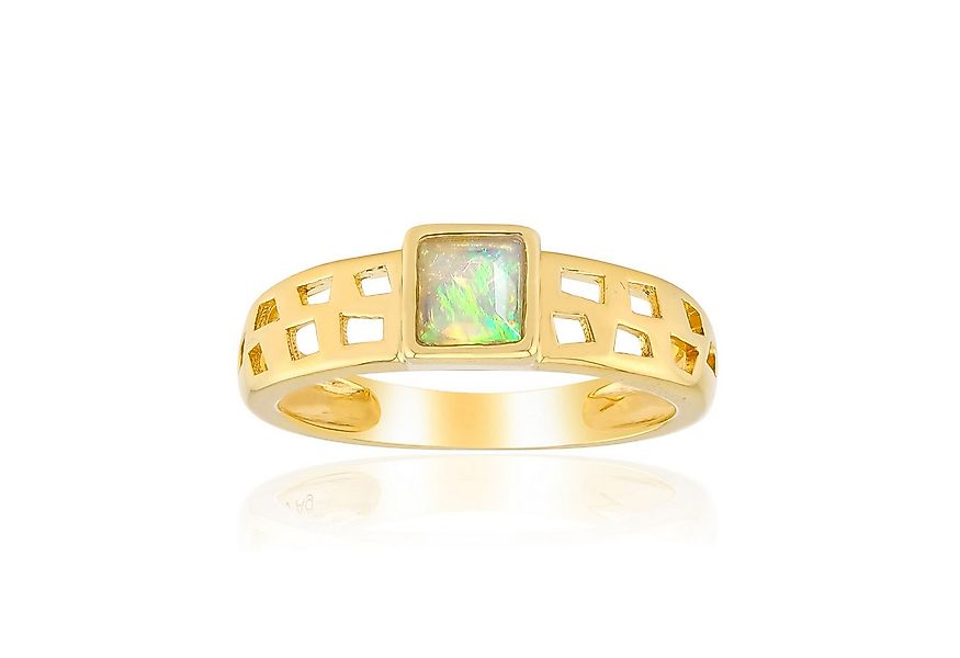 Cavill Solitärring Cavill Ring 0,22 ct Welo-Opal, 925 Silber vergoldet, mod günstig online kaufen