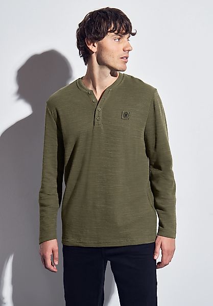 STREET ONE MEN Langarmshirt, im soften Baumwoll-Mix günstig online kaufen